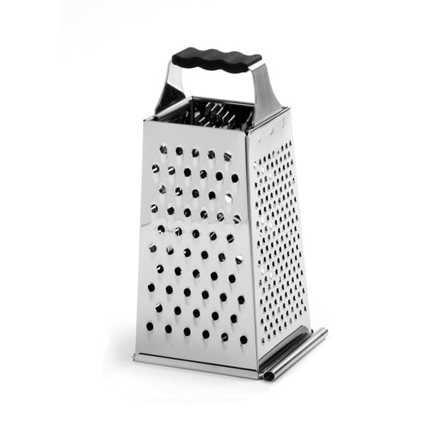 Silver Norpro 343 Grip-EZ Stainless Steel Grater with Catcher 
